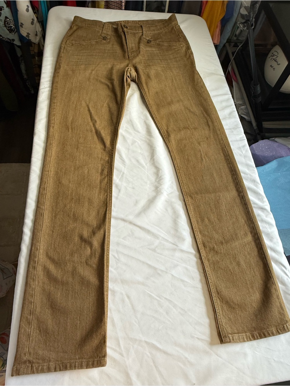 Lauren Ralph Lauren Jean Co Premium Slim Straight Toffee brown Jeans Size 6